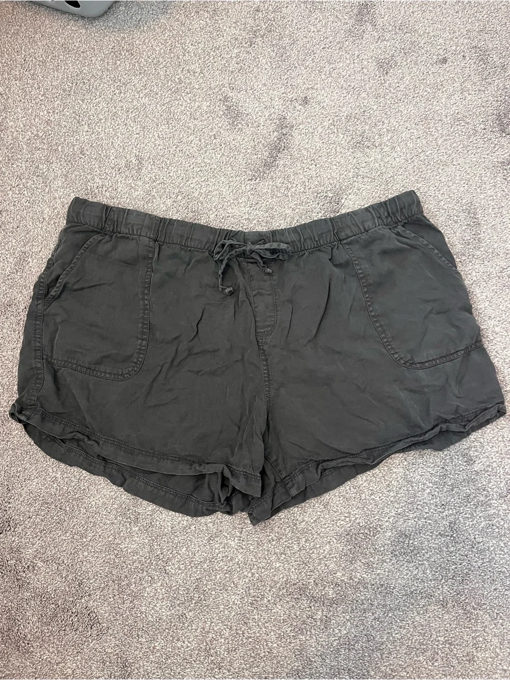 GAP Black Lightweight Drawstring Athletic Shorts